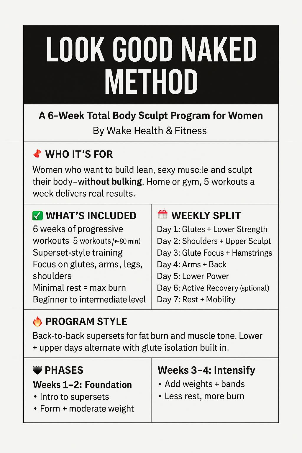 The Look Good Naked Method